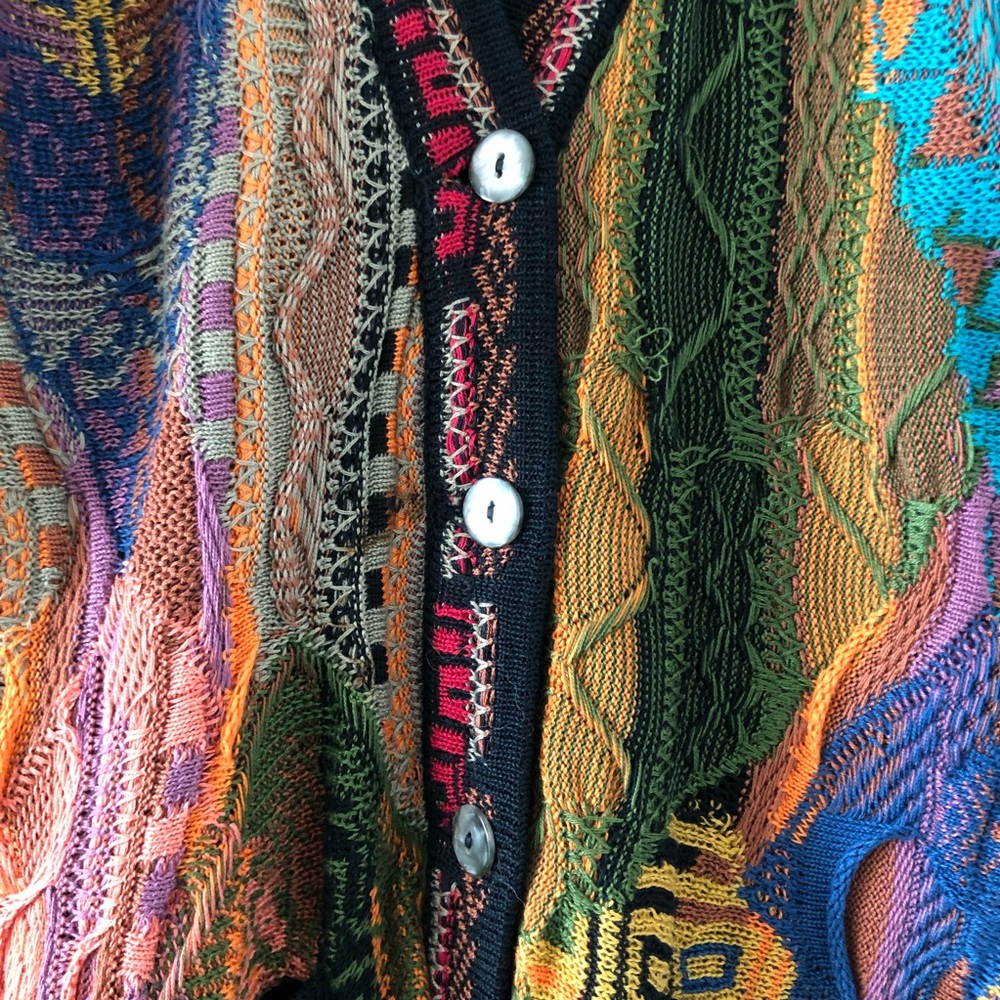 Coogi Vintage Cardigan Colorful Size S - Picture 2 of 9